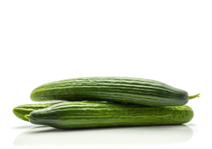 Salad Cucumber, Radish and Spring Onions