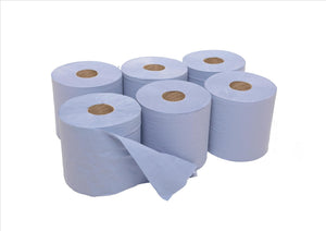 2Ply Premium Blue Centrefeed Roll (Pack of 6)