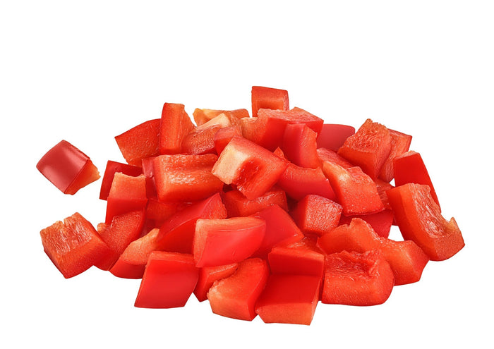 PREP RED PEPPER DICED (Cut-off 10pm)