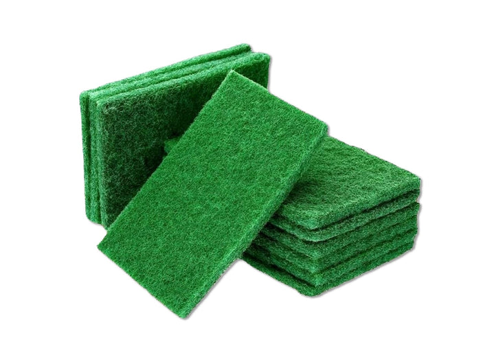 Heavy Duty Green Scouring Pads (Pack of 10)