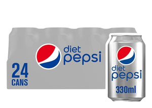 Pepsi Diet Cans 330ml (24 Pack)