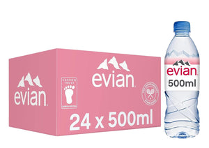 Evian Still Water, Screw Cap (24x500ml)