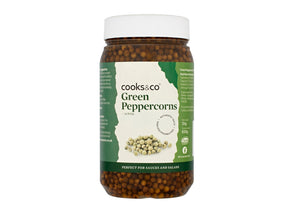 Cooks & Co - Green Peppercorns in Brine (1Kg TUB, CATERING PACK)