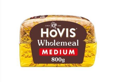 Hovis Wholemeal Medium Sliced Bread (800g)