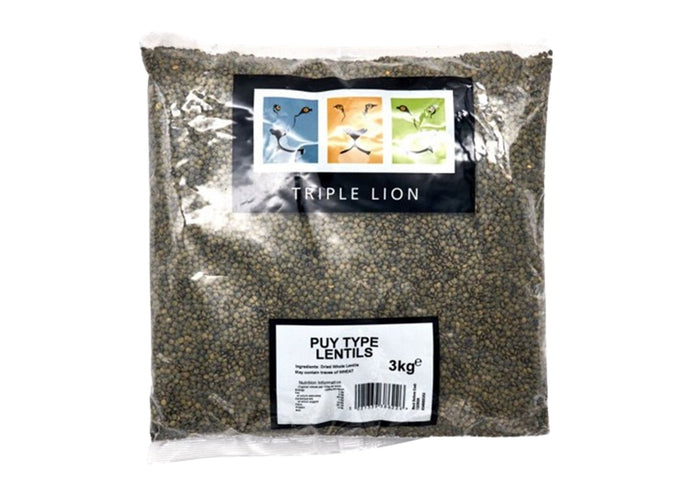 Triple Lion - Dark Speckled Puy Lentils (3kg)