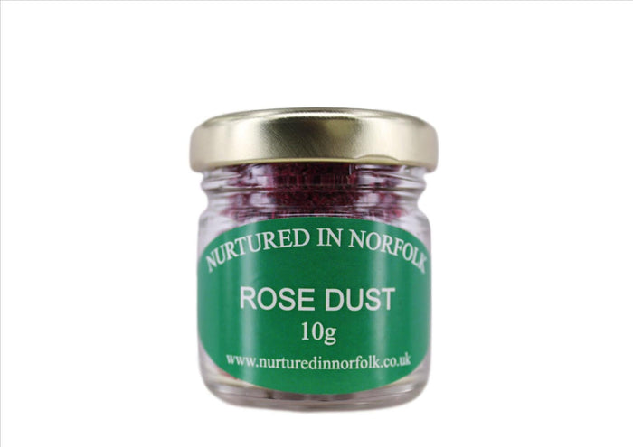 Nurtured in Norfolk - Rose Powder Edible Flowers (Dust) (10g) (Cut-off 12pm)