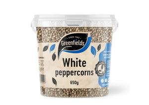 Greenfields - White Peppercorns (650g TUB, CATERING PACK)