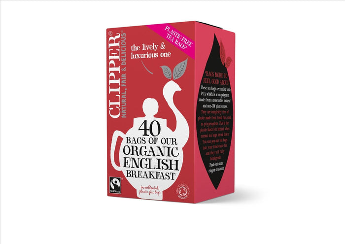 Fairtrade & Organic English Breakfast Tea by Clipper (Box 40)